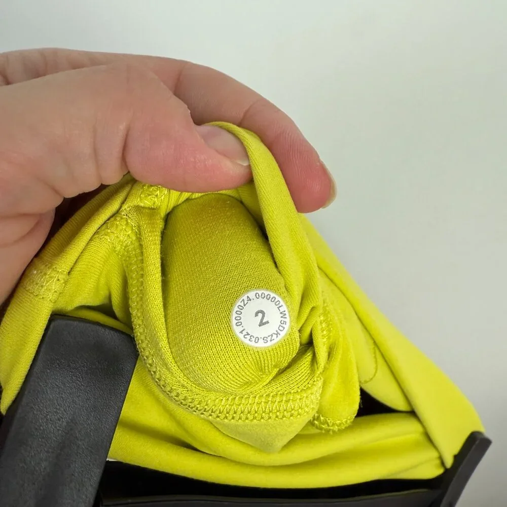 Lululemon Align High-Rise Pant 25" Yellow Pear Size 2 - Picture 7 of 8